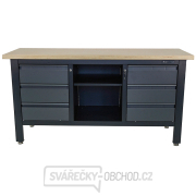 Pracovní dílenský stůl Matabro MB-TSK7506-L | 6 zásuvek | 1 police | 1690 x 600 x 860 - 900 mm Náhled