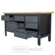 Pracovní dílenský stůl Matabro MB-TSK7509-L | 9 zásuvek | 1690 x 600 x 860 - 900 mm Náhled