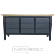 Pracovní dílenský stůl Matabro MB-TSK7509-L | 9 zásuvek | 1690 x 600 x 860 - 900 mm Náhled