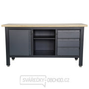 Pracovní dílenský stůl Matabro MB-TSK7513-L | 3 zásuvky | 1 skříňka | 1 police | 1690 x 600 x 860 - 900 mm Náhled