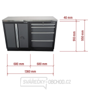 AKČNÍ SET Dílenská skříňka MB-TGC1304 a MB-TGC1300 s nerezovou pracovní deskou MB-TGW53S AKČNÍ SET Dílenská skříňka MB-TGC1304 a MB-TGC1300 s nerezovou pracovní deskou MB-TGW53S náhled