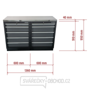 AKČNÍ SET Dílenské skříňky MB-TGC1305 s nerezovou pracovní deskou MB-TGW53S náhled