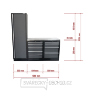 AKČNÍ SET Sestava 3 ks dílenského nábytku SET-CA01011 s nerezovou pracovní deskou MB-TGW53S náhled