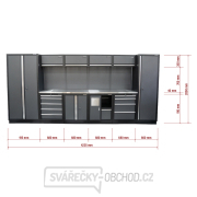 AKČNÍ SET Sestava 10 ks dílenského nábytku SET-CA01014 s nerezovou pracovní deskou MB-TGW53S náhled
