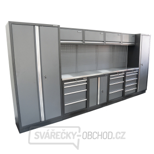 AKČNÍ SET Sestava 10 ks dílenského nábytku SET-CA01015 s nerezovou pracovní deskou MB-TGW53S AKČNÍ SET Sestava 10 ks dílenského nábytku SET-CA01015 s nerezovou pracovní deskou MB-TGW53S gallery main image
