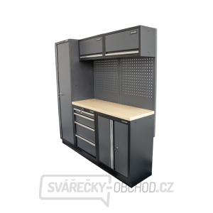 AKČNÍ SET Sestava 5 ks dílenského nábytku SET-CA01021 s dřevěnou pracovní deskou MB-TGW53 AKČNÍ SET Sestava 5 ks dílenského nábytku SET-CA01021 s dřevěnou pracovní deskou MB-TGW53 gallery main image