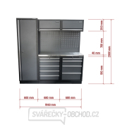 AKČNÍ SET Sestava 5 ks dílenského nábytku SET-CA01025 s nerezovou pracovní deskou MB-TGW53S náhled