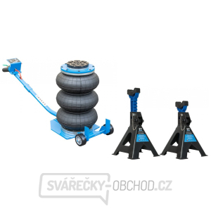 AKČNÍ SET Pneumatický měchový zvedák 3t MB-BJ3T s podpěrami 3t MB-JS3T AKČNÍ SET Pneumatický měchový zvedák 3t MB-BJ3T s podpěrami 3t MB-JS3T gallery main image