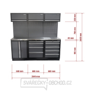 AKČNÍ SET Sestava 6 ks dílenského nábytku SET-CA01028 s nerezovou pracovní deskou MB-TGW80S náhled