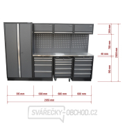 AKČNÍ SET Sestava 7 ks dílenského nábytku SET-CA01030 s nerezovou pracovní deskou MB-TGW80S náhled