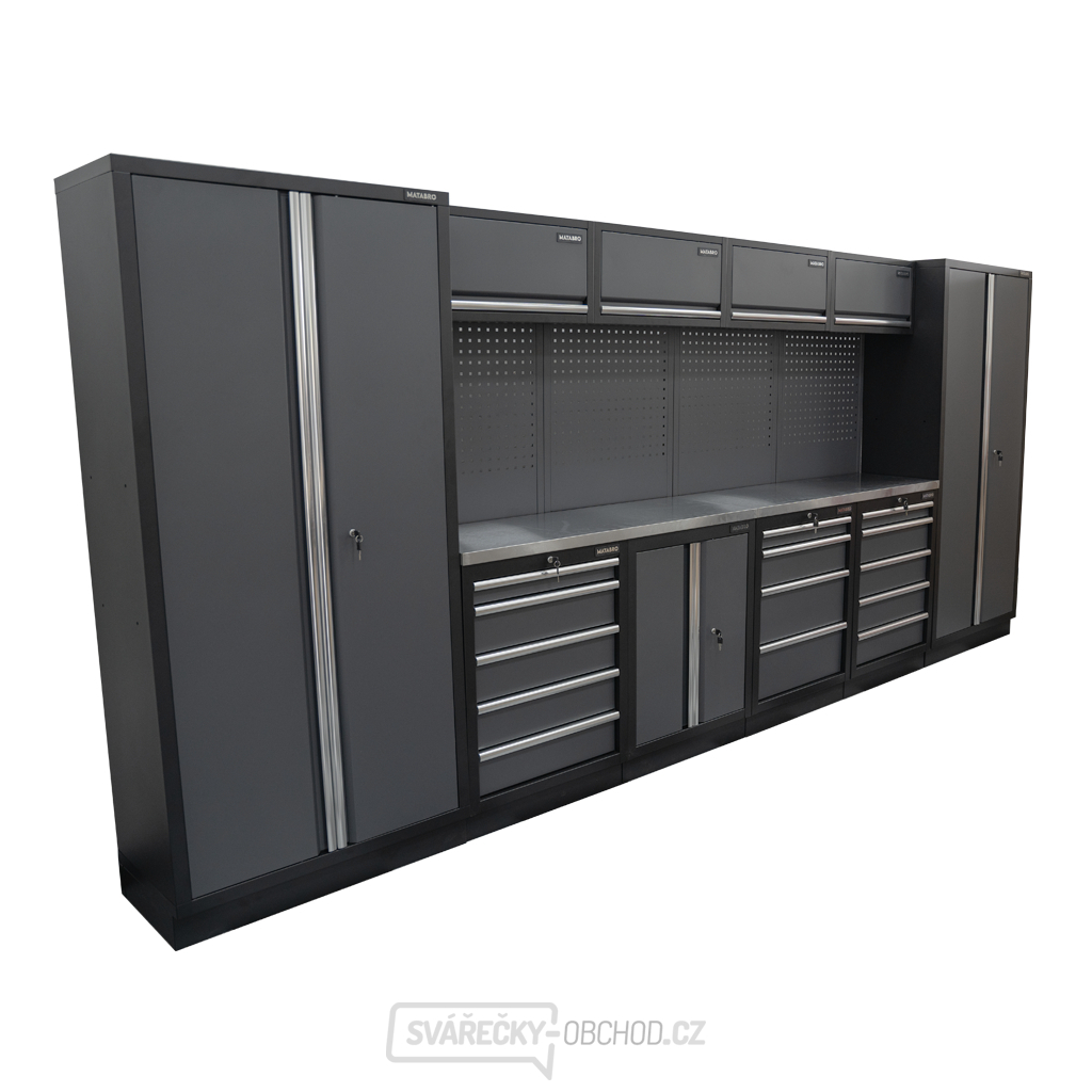 AKČNÍ SET Sestava 10 ks dílenského nábytku SET-CA01034 s nerezovou pracovní deskou MB-TGW53S AKČNÍ SET Sestava 10 ks dílenského nábytku SET-CA01034 s nerezovou pracovní deskou MB-TGW53S gallery main image