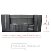 AKČNÍ SET Sestava 10 ks dílenského nábytku SET-CA01040 s nerezovou pracovní deskou MB-TGW53S náhled