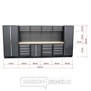 AKČNÍ SET Sestava 10 ks dílenského nábytku SET-CA01041 s dřevěnou pracovní deskou MB-TGW53 náhled