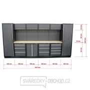 AKČNÍ SET Sestava 10 ks dílenského nábytku SET-CA01045 s dřevěnou pracovní deskou MB-TGW53 náhled