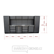 AKČNÍ SET Sestava 10 ks dílenského nábytku SET-CA01046 s nerezovou pracovní deskou MB-TGW53S náhled