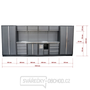 AKČNÍ SET Sestava 10 ks dílenského nábytku SET-CA01054 s nerezovou pracovní deskou MB-TGW53S náhled