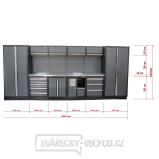 AKČNÍ SET Sestava 10 ks dílenského nábytku SET-CA01056 s nerezovou pracovní deskou MB-TGW53S náhled