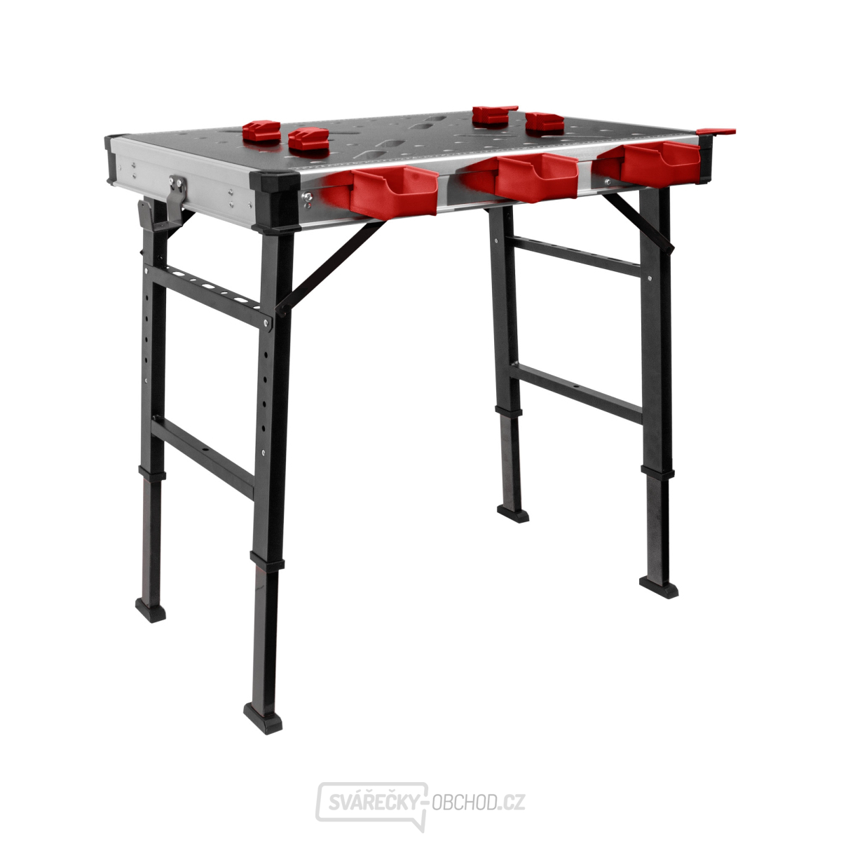 Pracovní skládací stůl Fortum, 850x600mm, výška 73,5-88,5cm Pracovní skládací stůl Fortum, 850x600mm, výška 73,5-88,5cm gallery main image