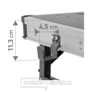 Pracovní skládací stůl Fortum, 850x600mm, výška 73,5-88,5cm Náhled