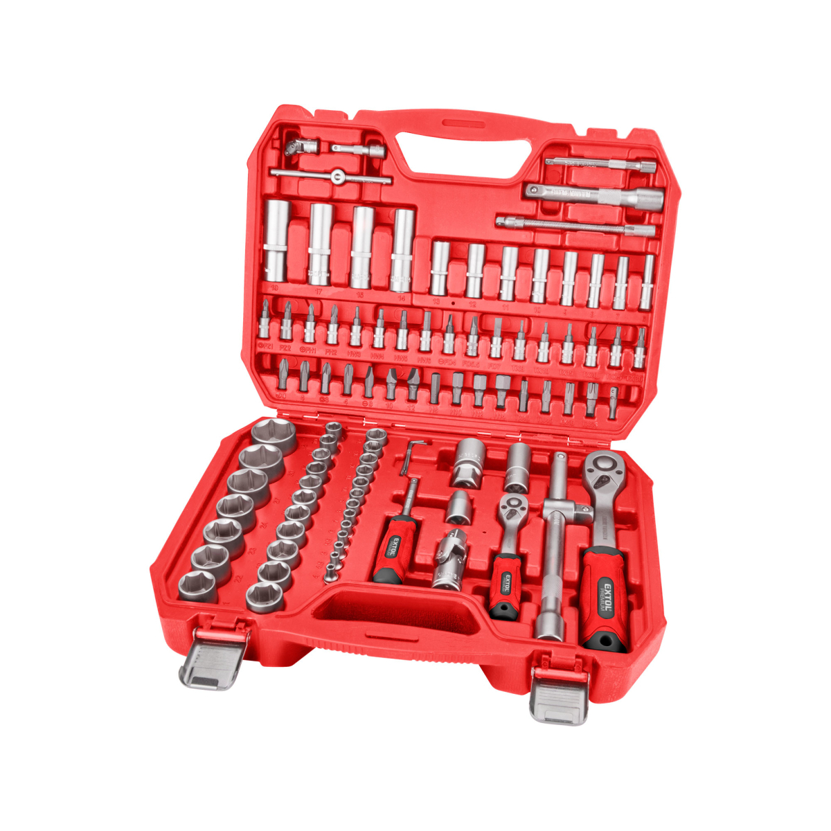 EXTOL PREMIUM Nástrčné hlavice Extol, sada 94ks, 1/4