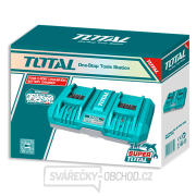 Nabíječka pro 2 baterie, TOTAL, 20V Li-ion, industrial Náhled