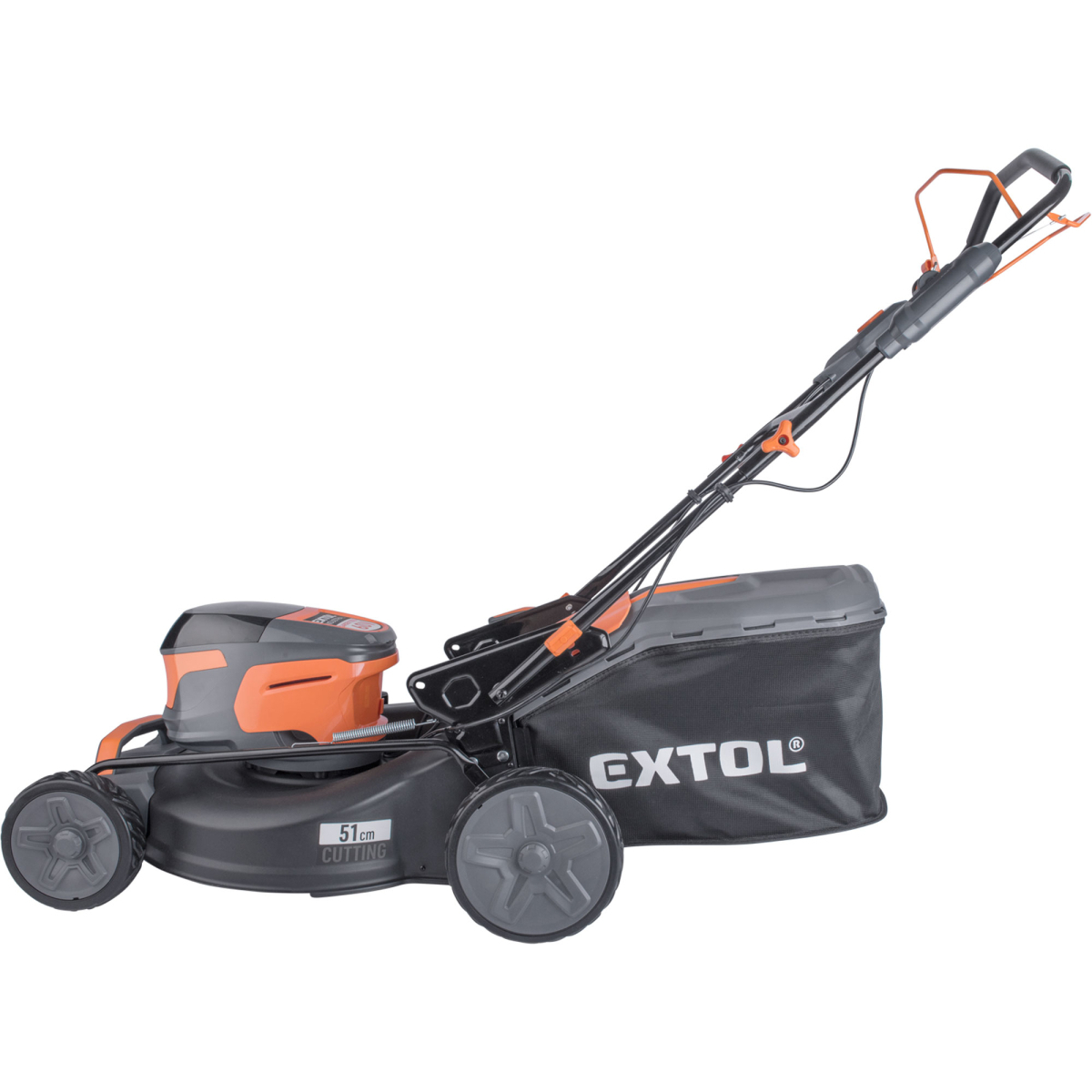 Aku sekačka s pojezdem EXTOL 60V, 51cm, BRUSHLESS, bez baterie a nabíječky Náhled