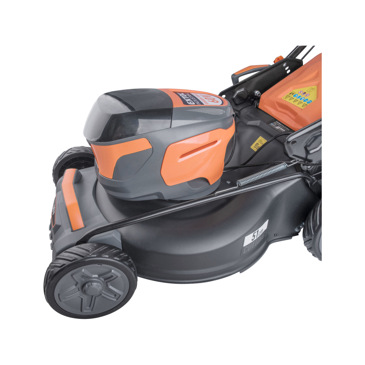 Aku sekačka s pojezdem EXTOL 60V, 51cm, BRUSHLESS, bez baterie a nabíječky Náhled