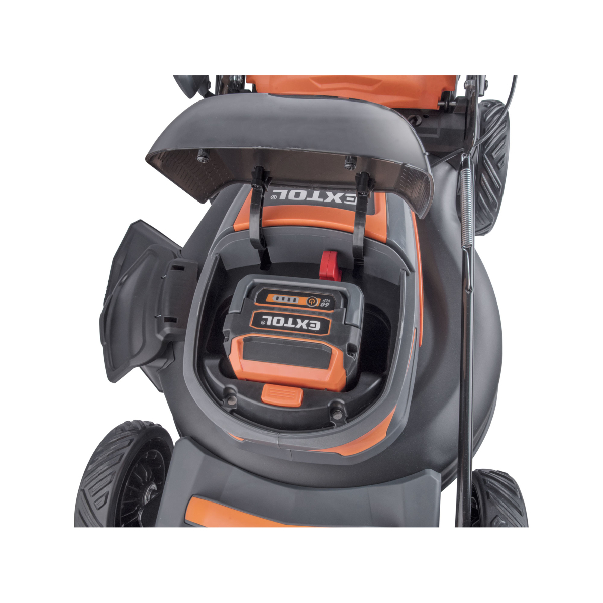 Aku sekačka s pojezdem EXTOL 60V, 51cm, BRUSHLESS, bez baterie a nabíječky Náhled