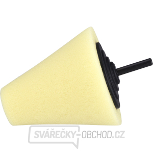Kužel leštící pěnový, T80, žlutý, ⌀80mm, stopka 6mm Kužel leštící pěnový, T80, žlutý, ⌀80mm, stopka 6mm