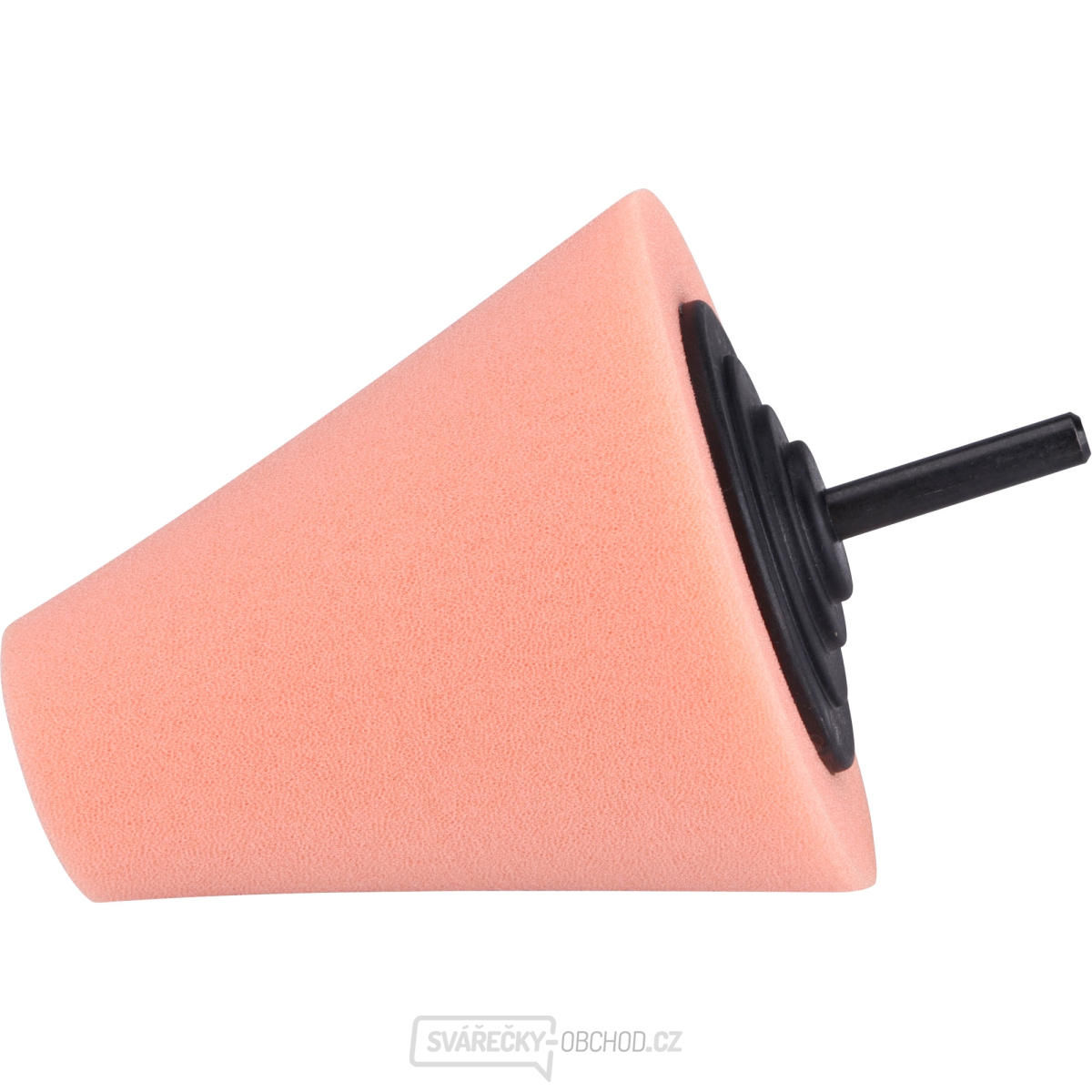 Kužel leštící pěnový, T40, oranžový, ⌀80mm, stopka 6mm