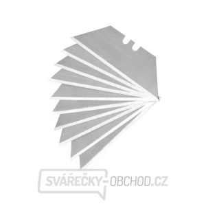 Břity do nože, 19mm, 10ks, trapezoid, SK4 Břity do nože, 19mm, 10ks, trapezoid, SK4 gallery main image