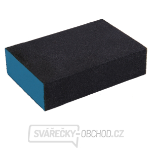 Brusná houba, 100x70x25mm, P180, čtyřstranná, abrazivo-korund Brusná houba, 100x70x25mm, P180, čtyřstranná, abrazivo-korund gallery main image