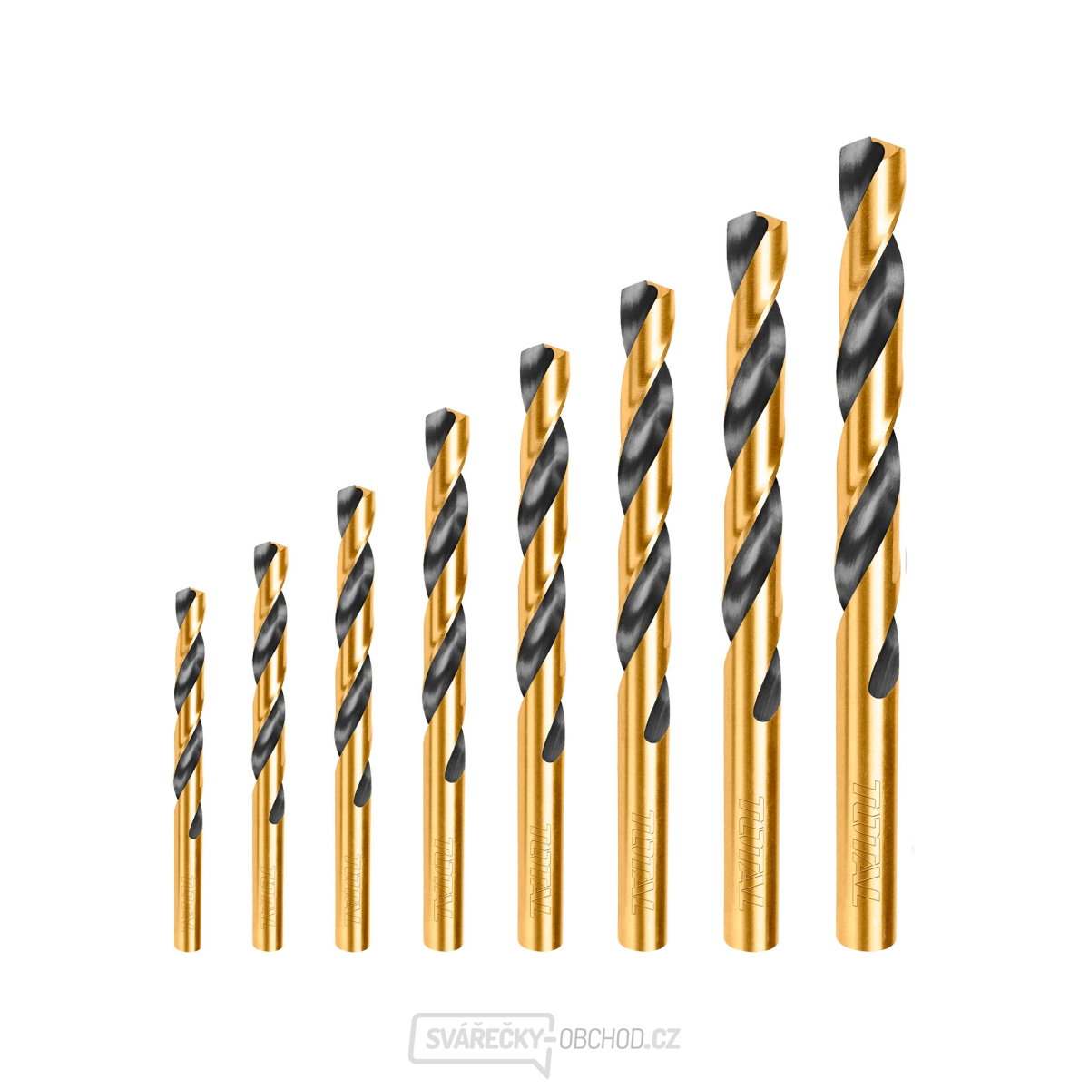 Vrtáky do kovu, sada 8ks HSS