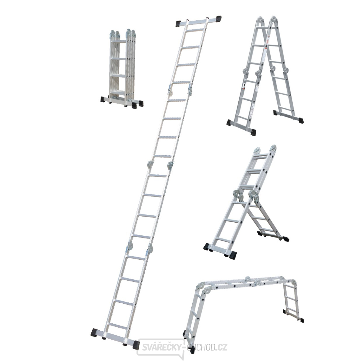 žebřík hliníkový multifunkční skládací 1x14  460cm PLA4.460 Procraft | PLA4.460