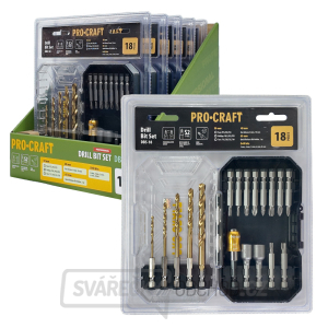 Sada vrtáků a bitů Procraft DBS-18, S2 | DBS-18 Sada vrtáků a bitů Procraft DBS-18, S2 | DBS-18 gallery main image