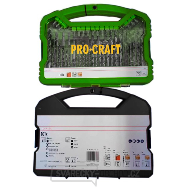 Sada vrtáků a bitů Procraft DBS-101, S2 | DBS-101