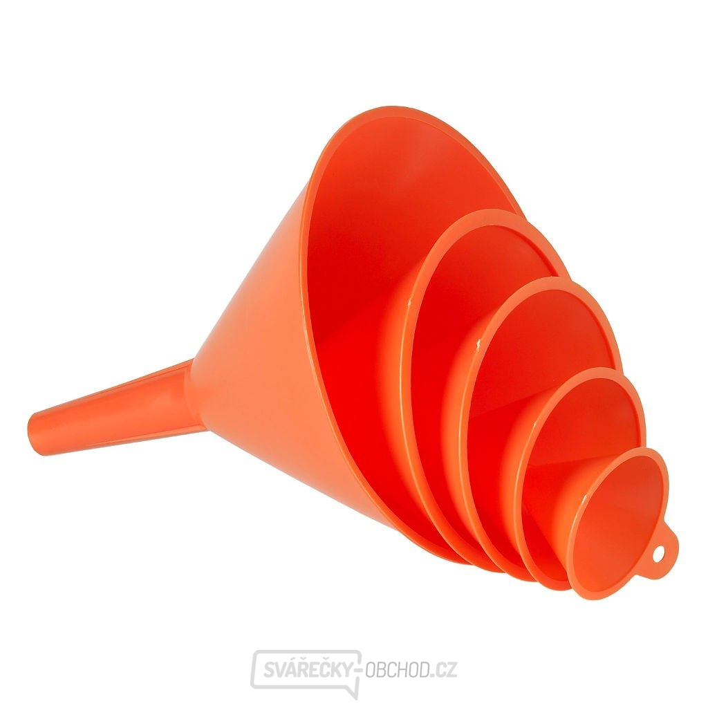 Sada 5 plastových trychtýřů bez sítka PRESSOL 02 360 954