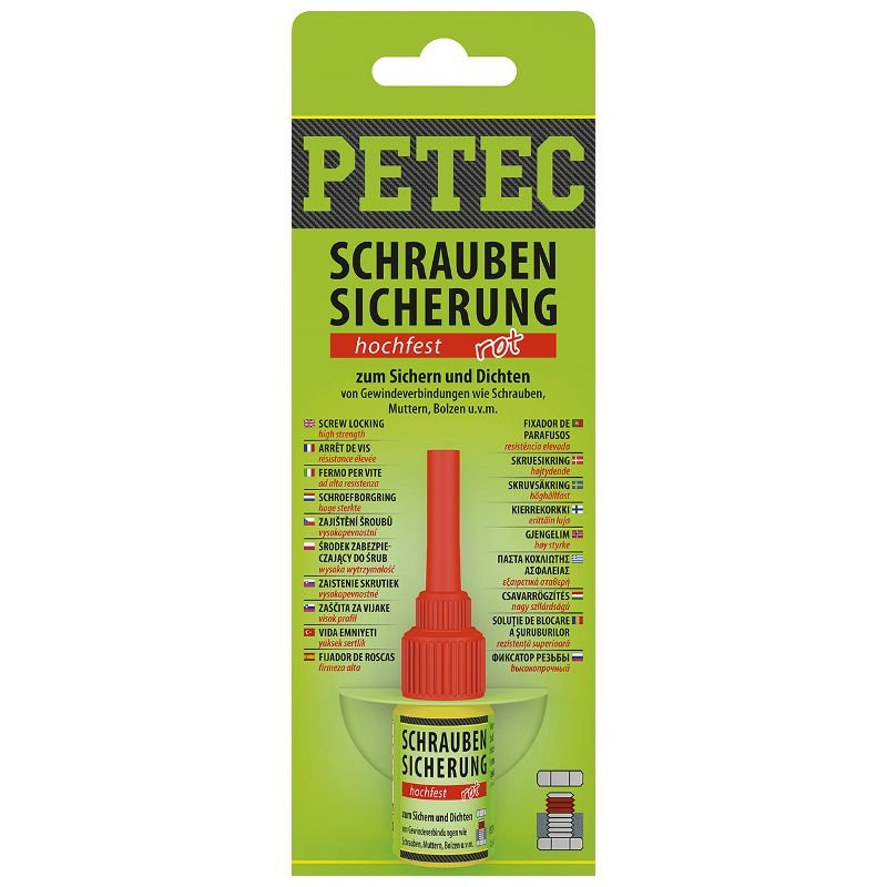 Přípravek pro zajištění šroubů PETEC 92005 - vysoká pevnost, 5 g 2801000092005
