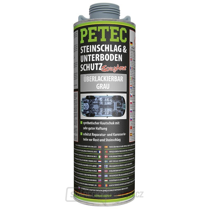 Syntetický kaučuk pro ochranu spodků karosérií, šedý PETEC 73310 