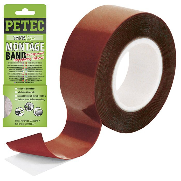 Montážní páska průhledná PETEC 87192 2801000087192