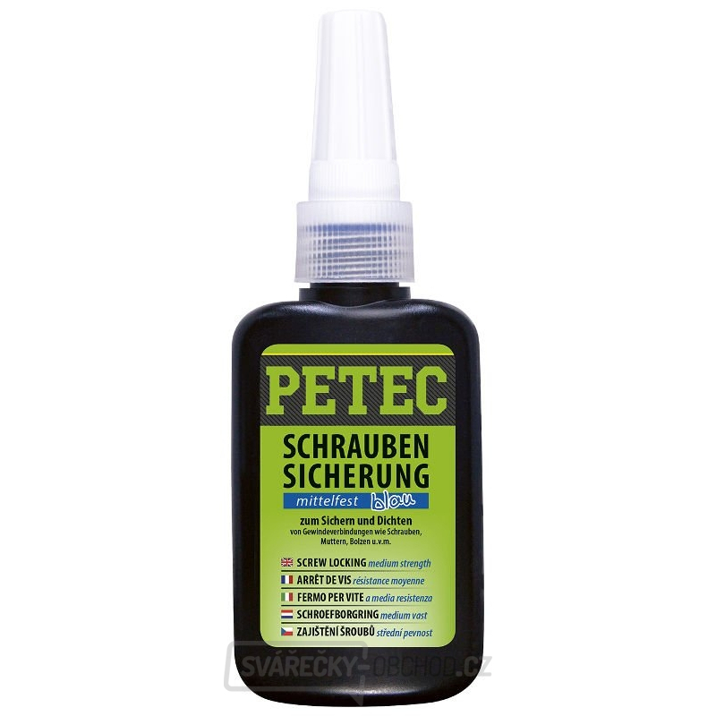 Přípravek pro zajištění šroubů - střední pevnost, 50 g PETEC 91050
