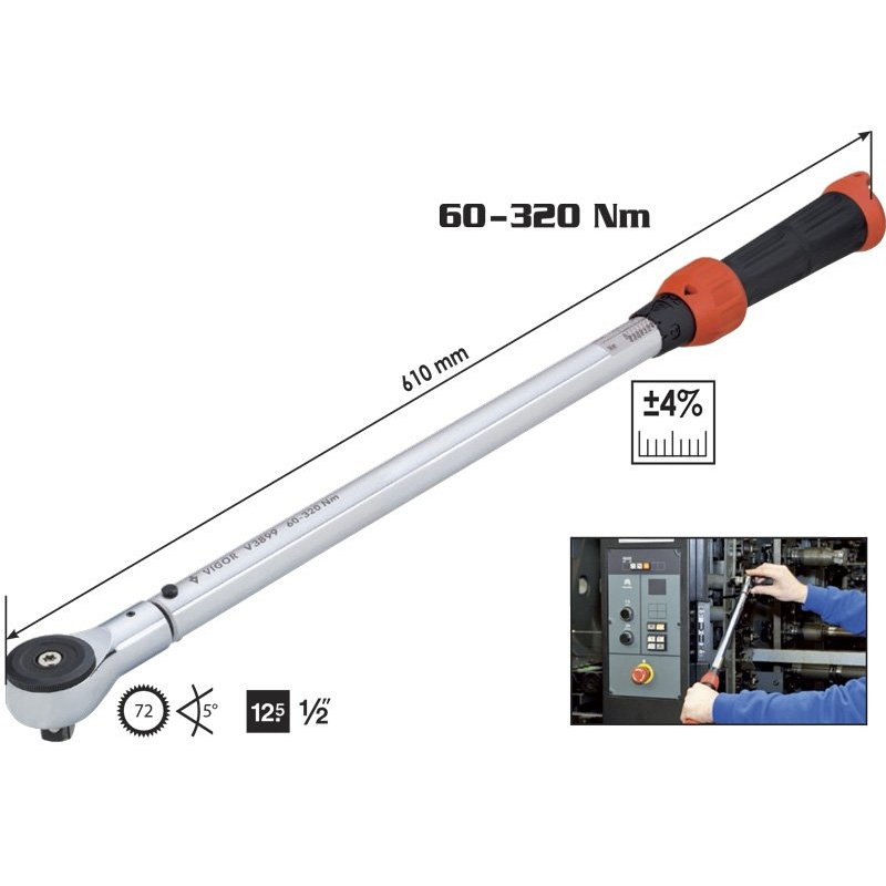 Momentový klíč VIGOR V3899 9100000003899