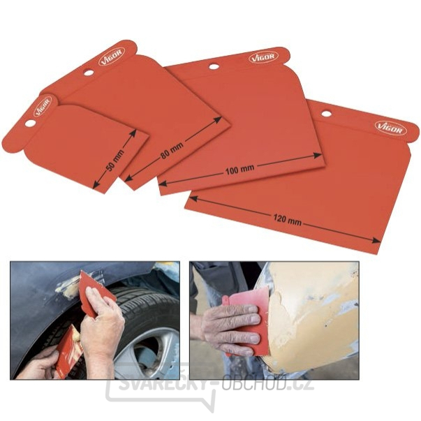 Sada umělohmotných japonských stěrek VIGOR V4278 Sada umělohmotných japonských stěrek VIGOR V4278 gallery main image