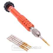 Precizní šroubovák se sadou nástavců (6 in 1) pro elektroniku JM-8140 Precizní šroubovák se sadou nástavců (6 in 1) pro elektroniku JM-8140 gallery main image