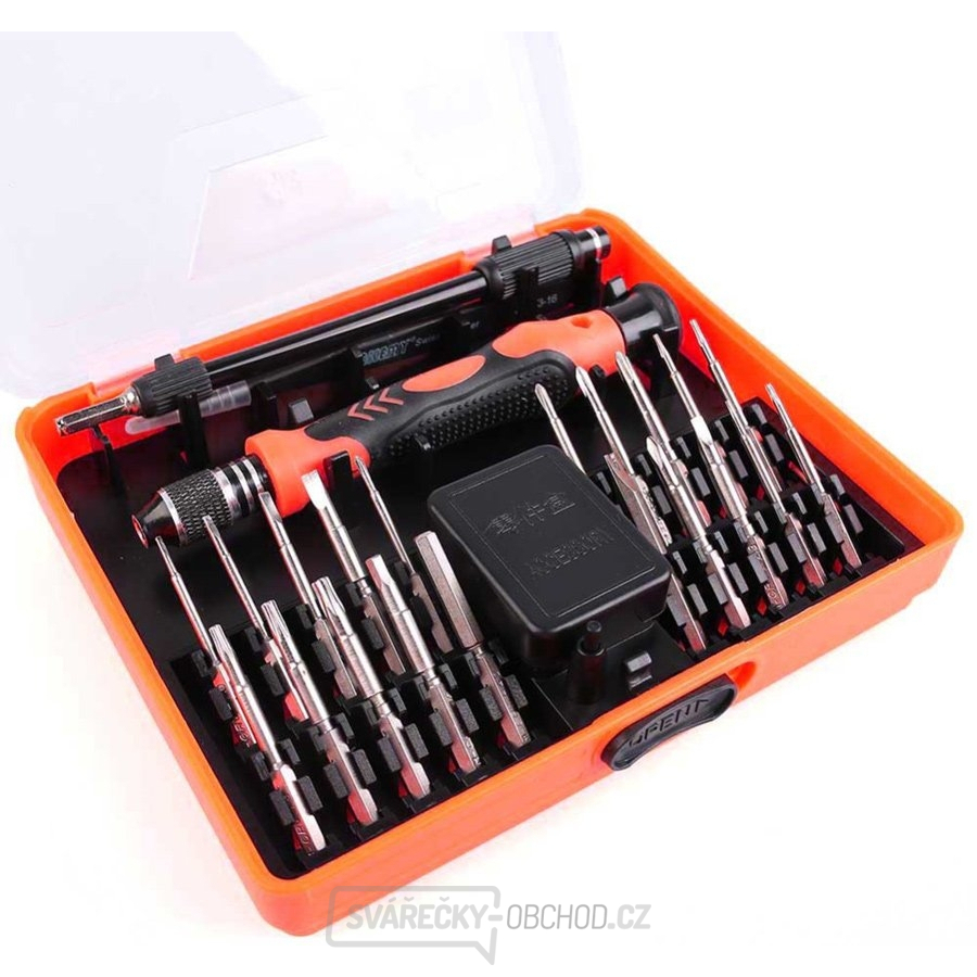 Precizní šroubovák se sadou vyměnitelných bitů a pinzeta JM-8133