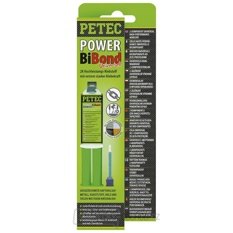 Dvoukomponentní akrylátové lepidlo 24 ml PETEC 98625 