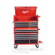 Velkokapacitní pojízný dílenský vozík Milwaukee SRC46-1 s 10 zásuvkami. Ocelový (1170 mm) Náhled