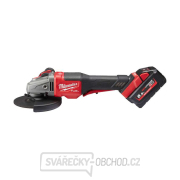 Aku úhlová bruska 125 mm Milwaukee M18 FHSAG125XPDB-552X s kolébkovým spínačem, 2x Aku (18 V, 5,5 Ah), 4933471080 Náhled