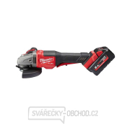 Aku úhlová bruska 125 mm Milwaukee M18 FHSAG125XPDB-552X s kolébkovým spínačem, 2x Aku (18 V, 5,5 Ah), 4933471080 Náhled