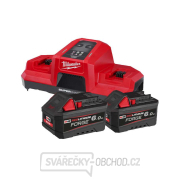 Aku nabíjecí sada Milwaukee M18 FORGENRG-602, 2x Akumulátor M18 FB6 + Aku nabíječka M18 DBSC, 4933498549 Náhled